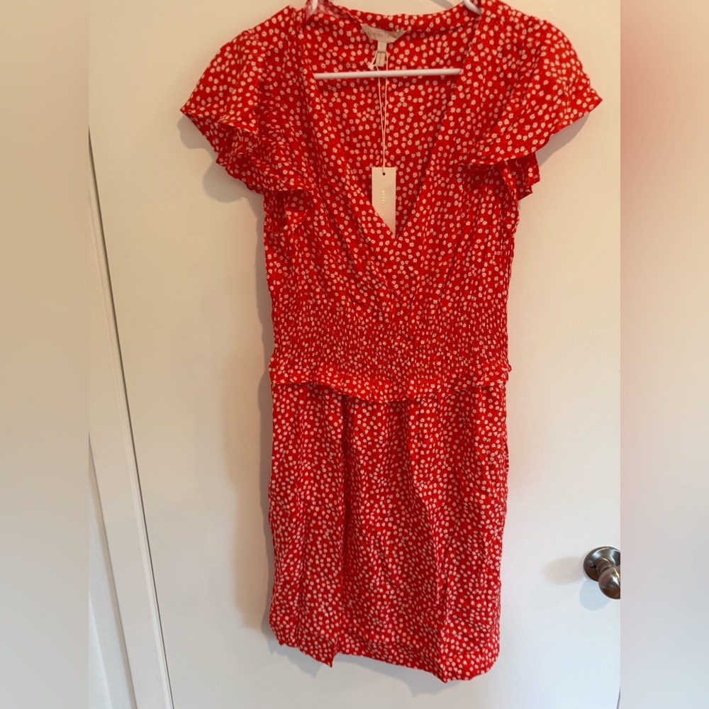 Rebecca Taylor Red Floral Dress